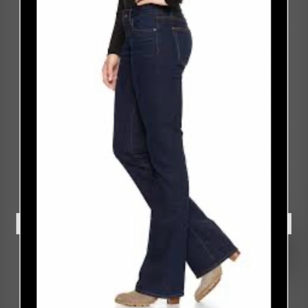 Gap 1969 Sexy Boot Women's Dark Blue Jeans in Rinse Size 27 Short